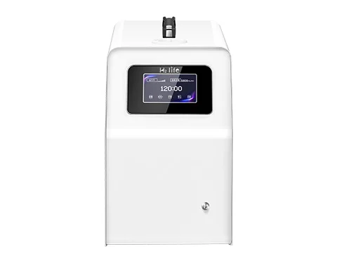 H2 Life tabletop hydrogen inhalation generator; representative model, not confirmed practice equipment